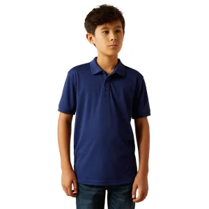 Ariat Boys Blue Depth Tek Polo
