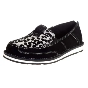 Ariat Womens Black Silver Leopard Print Print Cruiser