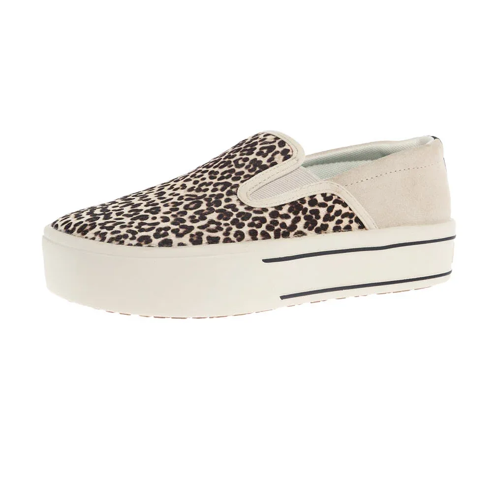 Ariat Women's Skylar Cream Cheetah Hair On Slip On Casual