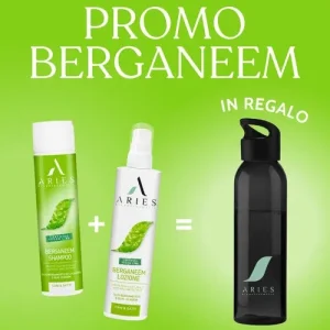 Aries - Kit Berganeem Lozione Spray, Shampoo e Borraccia