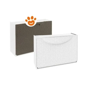 Art plast scarpiere rattan harmony box tortora
