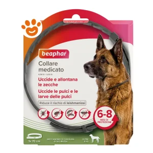 Beaphar Dog Collare Medicato (>8Kg)