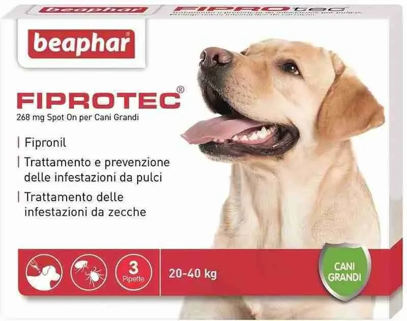 BEAPHAR FIPROTEC CANE 20-40KG. 3 PIPETTE