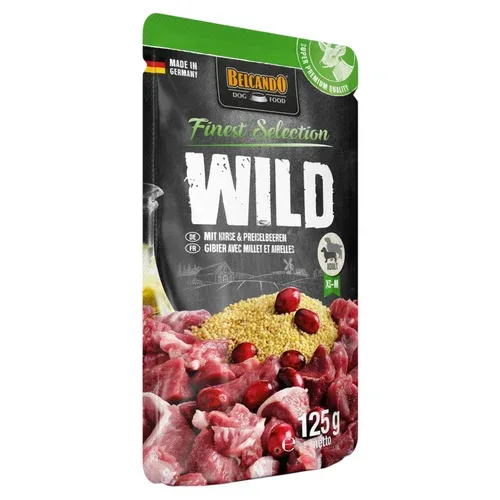 BELCANDO Cane Cervo con Miglio e Mirtilli Rossi 125gr