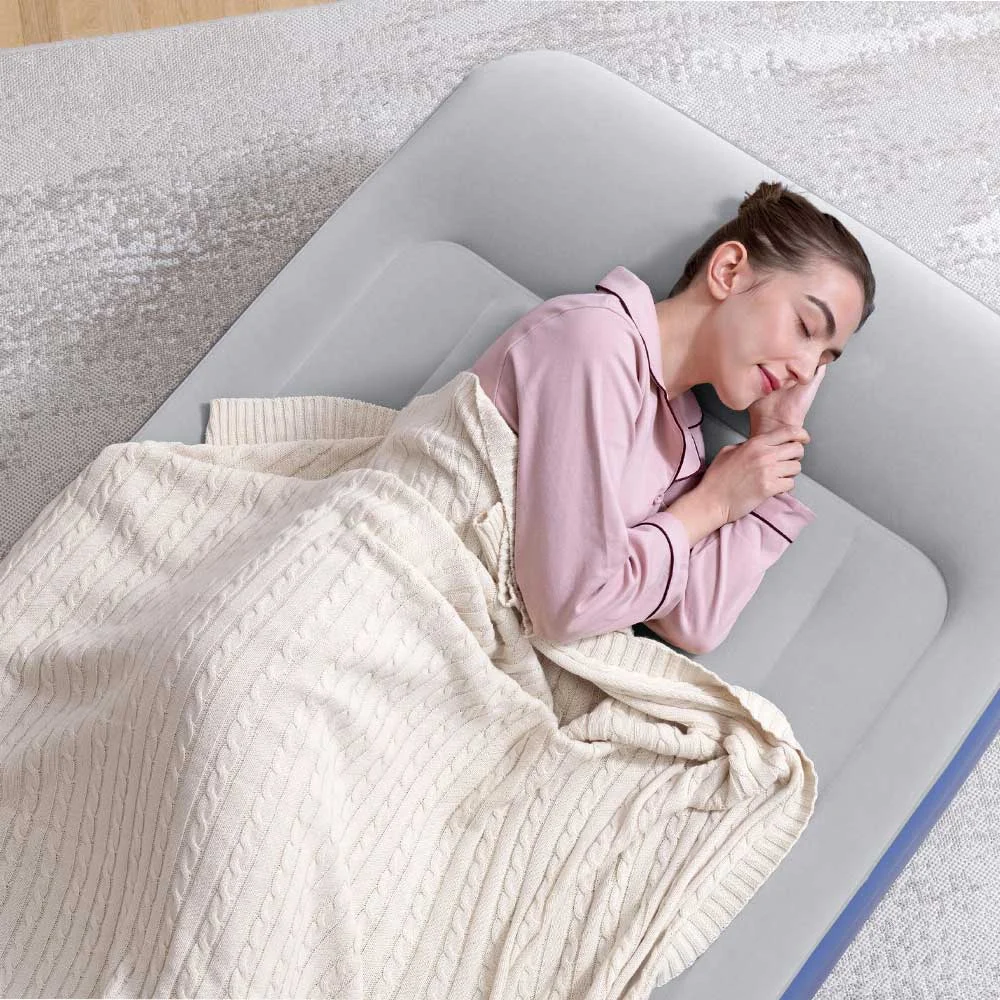Bestway Airbed Materasso Singolo Tritech Essential Bicolor 3 Camere Floccato (97x191x51 cm) Art. 67628 - Image 2