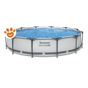 Bestway Piscina Rotonda Steel Pro Max (Ø366x76cm) con Pompa a Filtro Art. 56416