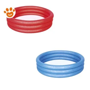 Bestway Piscina Rotonda Tinta Unica a 3 Anelli Gonfiabile (Ø102x25cm) Art. 51024