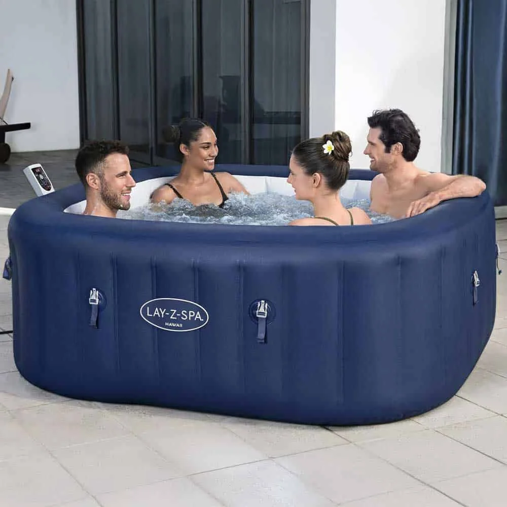 Bestway SPA Lay Z Airjet Hawaii Quadrata 6 Posti (180x180x71cm) Piscina Idromassaggio Art. 6001H - Image 2