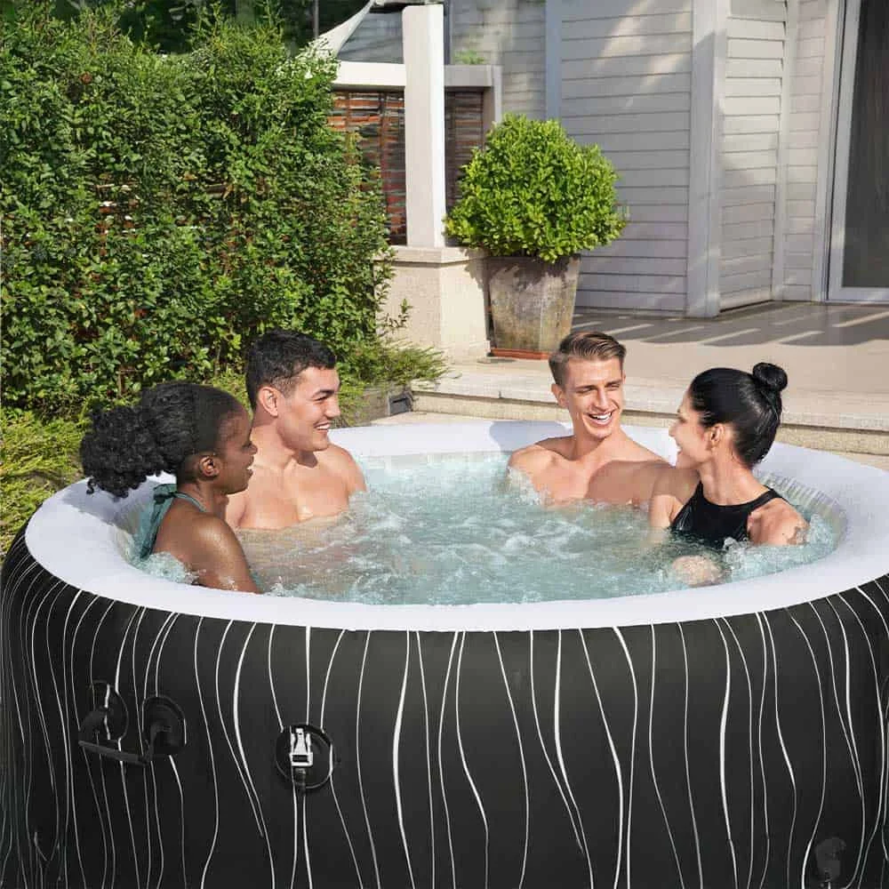 Bestway SPA Lay Z Airjet Hollywood Rotonda 6 Posti (Ø196x66cm) Piscina Idromassaggio Art. 60059 - Image 2