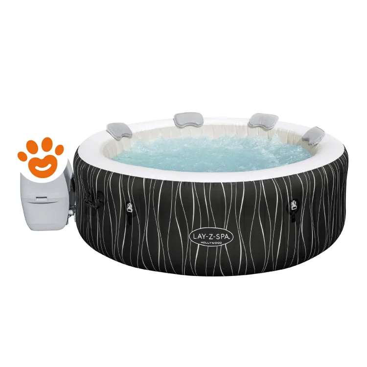 Bestway SPA Lay Z Airjet Hollywood Rotonda 6 Posti (Ø196x66cm) Piscina Idromassaggio Art. 60059