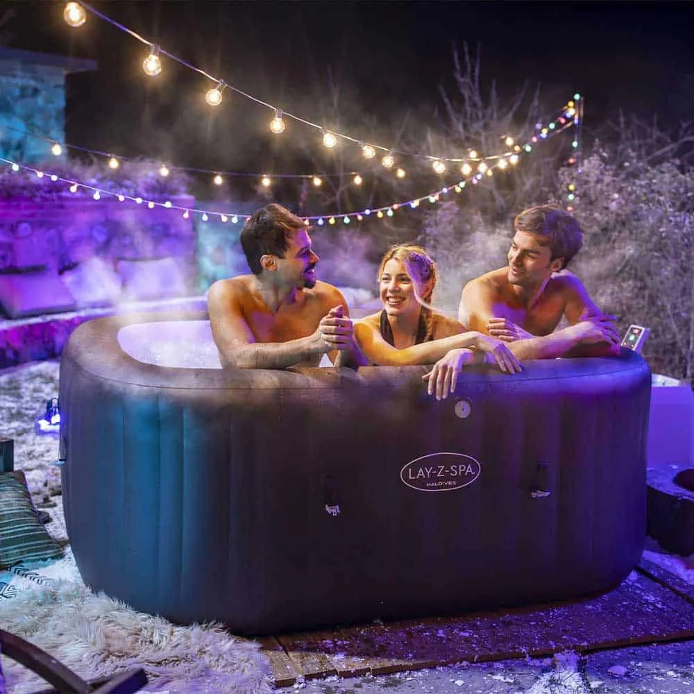 Bestway SPA Lay Z Airjet Maldives Quadrata 7 Posti (201x201x80cm) Piscina Idromassaggio Art. 6001U - Image 2