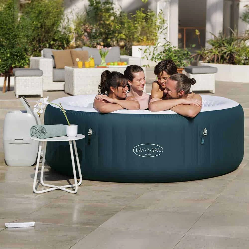 Bestway SPA Lay Z Airjet Miami Rotonda 6 Posti (Ø196x66cm) Piscina Idromassaggio Art. 6001D - Image 2