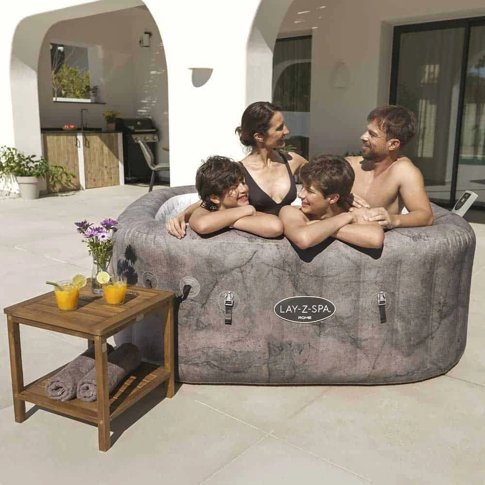 Bestway SPA Lay Z Airjet Roma Quadrata 6 Posti (180x180x71cm) Piscina Idromassaggio Art. 6001K - Image 2