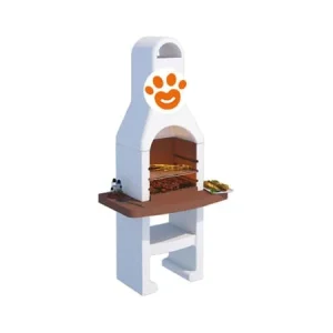 Beton BBQ BRACE Barbecue a Carbone e Legna Preassemblato
