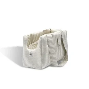 Borsa Cotone Urban Righe Verde Chiaro