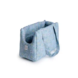 Borsa Trasportino Cane Liberty Fiordaliso | Made in Italy — Leo e Luna