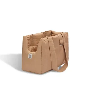 Borsa Trasportino Cane Nocciola | Lavabile | Made in Italy — Leo e Luna