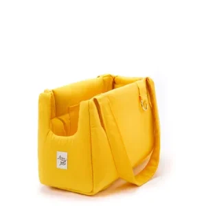 Borsa Trasportino Cane Ocra | Lavabile | Made in Italy — Leo e Luna
