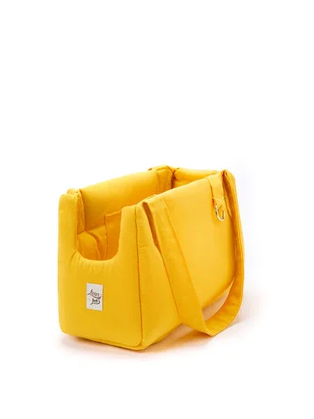 Borsa Trasportino Cane Ocra | Lavabile | Made in Italy — Leo e Luna