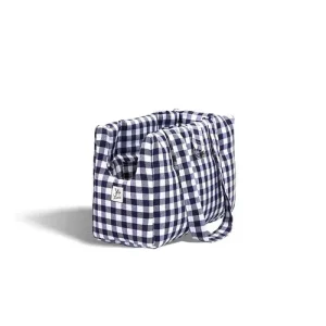 Borsa Trasportino Cane Quadretto Grigio | Made in Italy — Leo e Luna