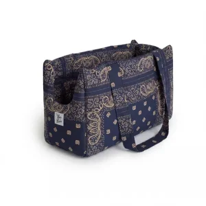 Borsa Trasportino per Cani Bandana Navy | Leo e Luna