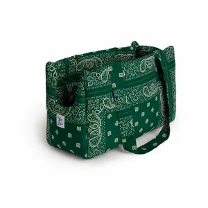 Borsa Trasportino per Cani Bandana Verde | Leo e Luna