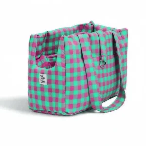 Borsa Trasportino per Cani Quadretto Miami | Leo e Luna