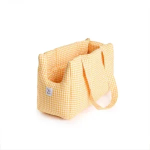 Borse Trasportino per Cani in Tessuto Vichy | Eleganti, Comode e Made in Italy | Leo e Luna