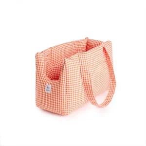 Borse Trasportino per Cani in Tessuto Vichy | Eleganti, Comode e Made in Italy | Leo e Luna