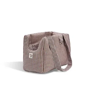 Borse Trasportino per Cani in Tessuto Vichy | Eleganti, Comode e Made in Italy | Leo e Luna