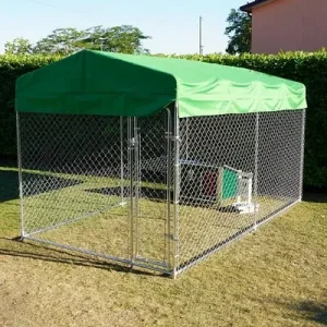Box Per Cani Modello Husky Media Recinto 3,96 X 2,28 Coperto Con Porta Ciotole