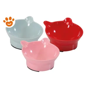 Camon Cat Ciotola Antiscivolo Tonda con Orecchie
