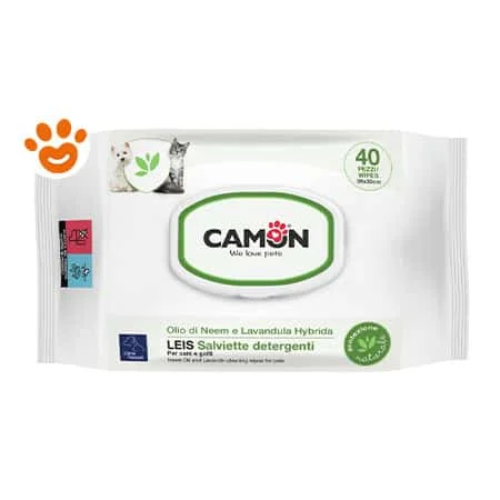 Camon Dog Orme Naturali Salviette Detergenti Leis