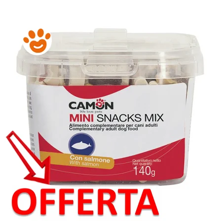 Camon Dog Snack Box Mini Bones Salmone AE057 - Image 2