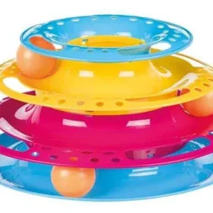 Castello di plastica con palline per Gatti