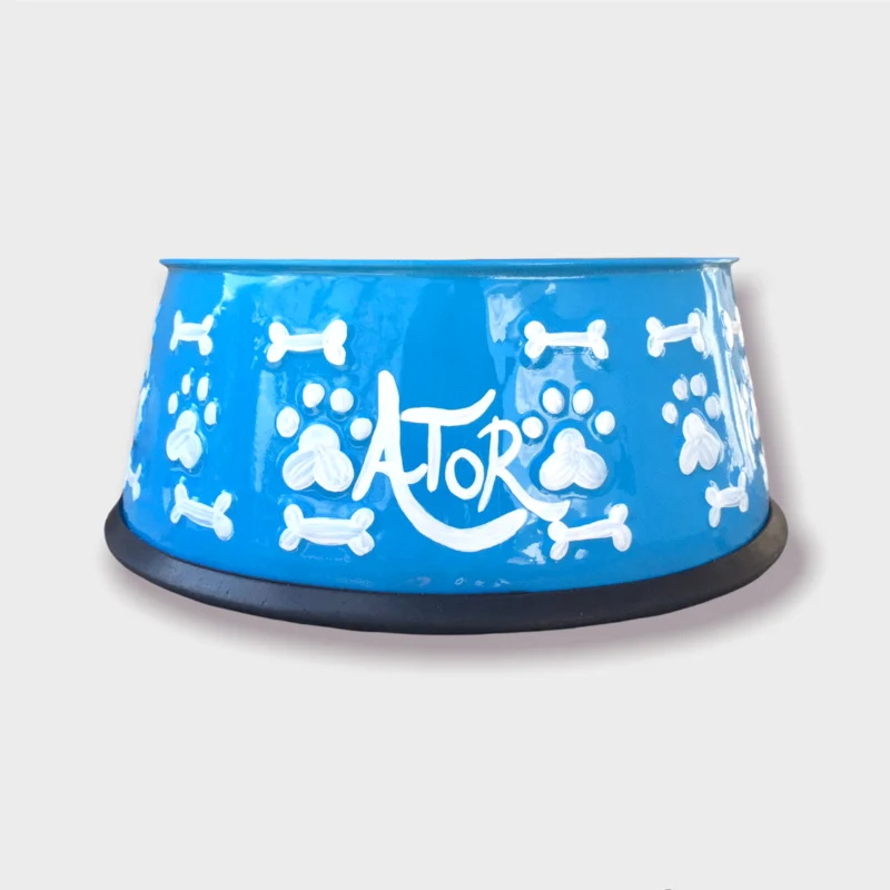 Ciotola Personalizzata Cane | Blu&Bianco