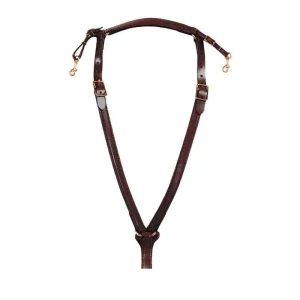 Circle Y Saddlery Over Neck Brass Trail Breast Collar