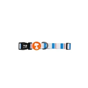 Collare Charlie Brown Azzurro/Arancio