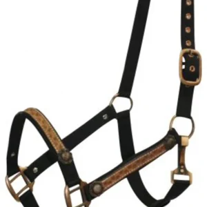 COPPER LEATHER HALTER