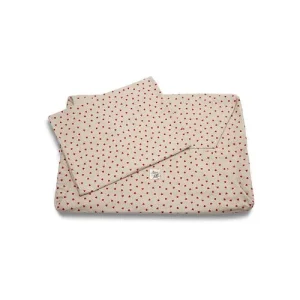 Cover Cotone Panama Little Love Heart Red