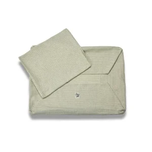Cover Cotone Verde Chiaro Righe Strette