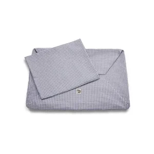 Cover Cotone Vichy Grigio Chiaro