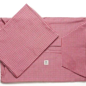 Cover Cotone Vichy Rosso
