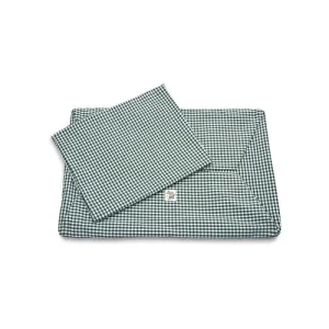 Cover Cotone Vichy Verde Scuro
