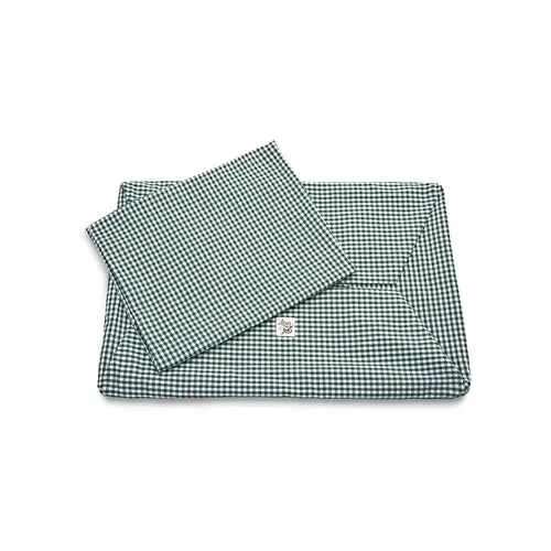 Cover Cotone Vichy Verde Scuro