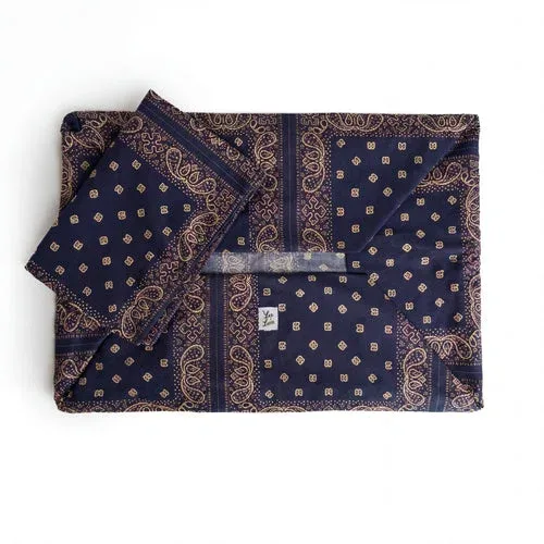 Cover Cuccia Tonda Cotone Premium Bandana Navy