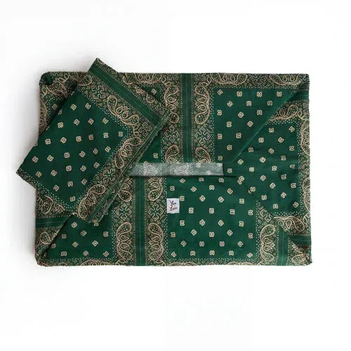 Cover Cuccia Tonda Cotone Premium Bandana Verde