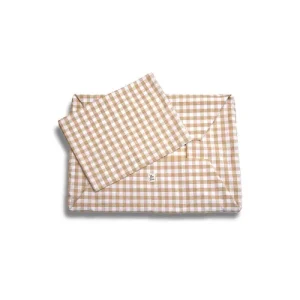 Cover Divanetto Cotone Quadretto Beige