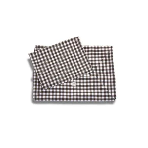 Cover Divanetto Cotone Quadretto Marrone