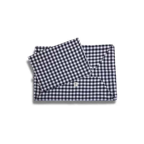 Cover Divanetto Cotone Quadretto Navy